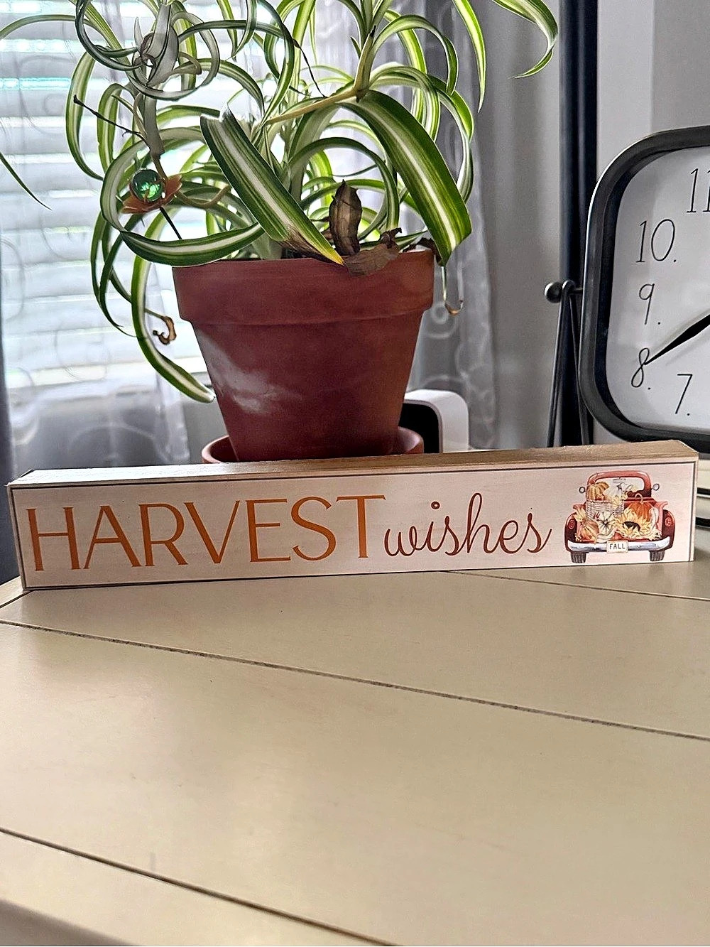 Harvest Wishes Decor Sign
